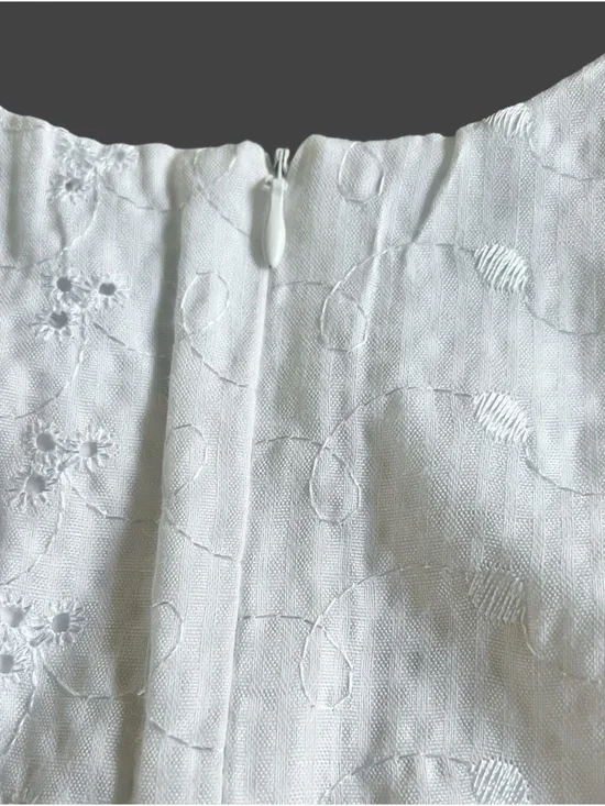 Bonnie Jean White Eyelet Cap Sleeve Dress Size 3T - Picture 5 of 6